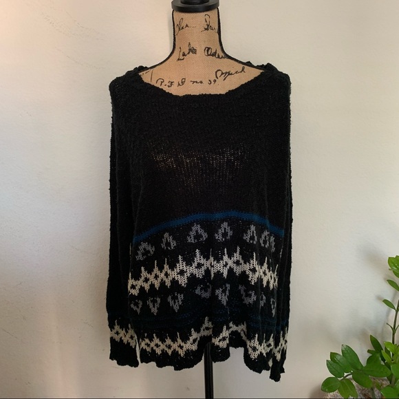 Black Knit Sweater Size M/L - Picture 1 of 5